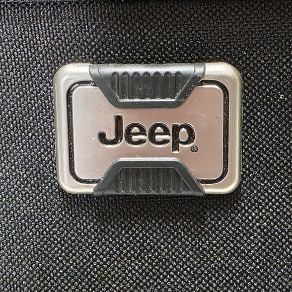 Small Jeep Duffle Bag Zipper Gym Carrier Gray With Strap 15” x 7.5 - Picture 6 of 9